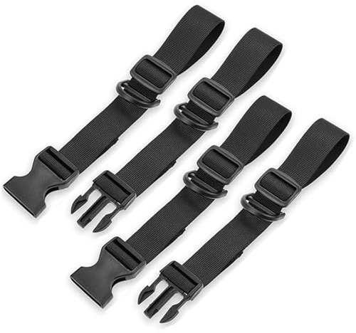 ZALAOR Adjustable Backpack Chest Strap with Buckle - 2 Pairs Black Chest Belt for Backpack - Heavy Duty Nylon Webbing with Quick Release, D-Rings - Secure Fit for Hiking, Travel, Rucksacks & Daypacks