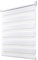 Doppelrollo Klemmfix ohne Bohren Weiß B90 x H150 cm (Stoffbreite 86cm) Rollos für Fenster ohne Bohren für Fenster mit Lichtdurchlässig & Verdunkelnd/Höhe Stufenlos