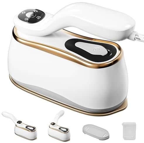 MiTdir Vapeur fer à repasser 175x80mm Ceramic Glaze Panel Iron LCD 220ml Water Tank 1200W & 15s Fast Heat Up 4-speed Home Travel Voyage d'affaires