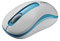 Rapoo M10 Plus kabellose Maus wireless Mouse 2.4 GHz Computermaus 1000 DPI Sensor 12 Monate Batterielaufzeit ergonomisch für PC & Mac - blau