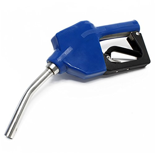 Wiltec Zapfpistole aus Edelstahl mit Abschaltautomatik, 174 x 60 x 407 mm, 0-60 l/min, für Harnstoffpumpe, AUS32 Förderpumpe zur Betankung