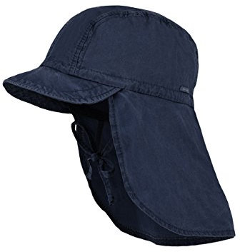 maximo Baby-Jungen Schildmütze, Nackenschutz, Bindeband, Waschoptik Mütze, Blau (Navy 48), 49