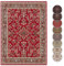 Hanse Home Design Kurzflor Wohnzimmerteppich Orient - Zabul Perser Look, Orientalischer Teppich für Esszimmer, Wohnzimmer, Schlafzimmer - Rot, 80x150 cm