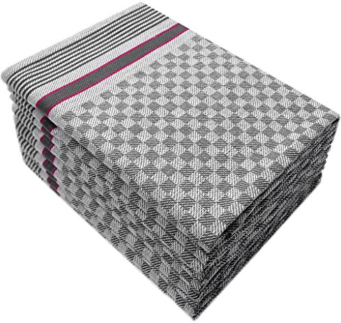Merkanta Grubentücher 10er Set Premium aus 100% Baumwolle, Anthrazit, 45 x 90 cm, super saugfähig, waschbar bei 95 Grad und trocknergeeignet
