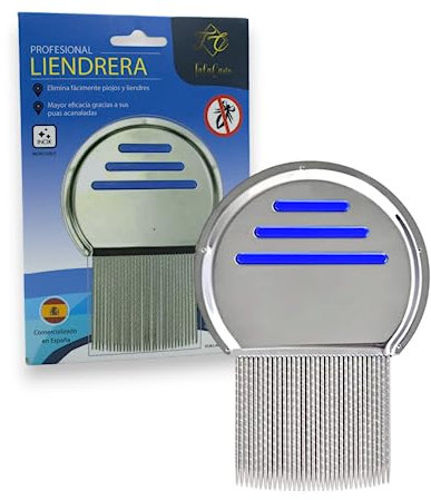 Läusekamm, Edelstahl extra fein Läusekamm, Nissenkamm,Zum Entfernen von Läusenissen und Schuppen für alle Haartypen, beseitigt Eier und Läuse