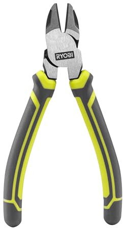 RYOBI - Pince Coupante Diagonale 160mm RYOBI - Coupe Nette et Précise - Spéciale Électricien, Coupe Câbles Cuivre, Colliers Rilsan