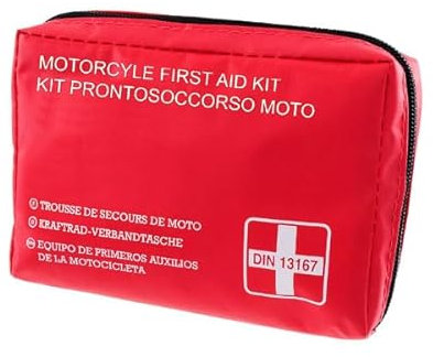 Kit de primeros auxilios 27 piezas bolsa médica seguridad moto scooter