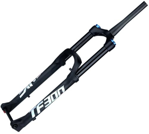 27.5 29 Inch Mountainbike Mountainbike Suspension Fork Med Dämpningsjustering 1-1/2 Konisk Rör Cykelgaffel Travel 140 160 180 Genom Axel 110*15mm XC Skivbroms ( Color : Black-29inch , Size : 180MM TRA