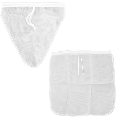 YILANJIN 2 Pezzi Sacchetto Filtro per Latte di Mandorle, Sacchetto Filtrante Latte Vegetale, Sacchetto per Latte Vegetale, Panni per Formaggio a Maglia Fine Colino per Latte di Noci/Succo di Frutta