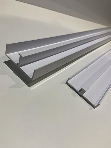 4' (1220mm) 18mm Sliding Door Track Set White