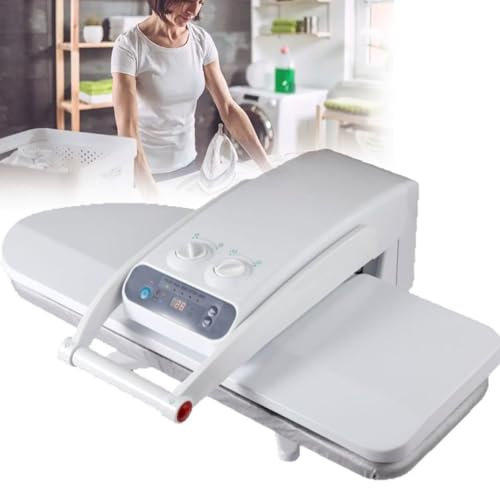 KLYDBMYT Presse à Vapeur Professionnelle, Presse à Repasser Robuste avec Grand réservoir d'eau, Dimensions de la Plaque : 800 x 310 mm, pour Linge, taies d'oreiller et Serviettes