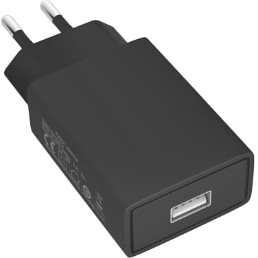 ​​Chargeur Secteur USB 5V 2A 1 Port - Adaptateur Compact Universel pour Smartphones et Tablettes (Noir/Blanc)​ (Noir)