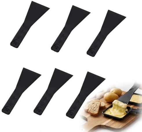 6 Raschietto Raclette in plastica – Accessori Raclette, Spatola per Cucina Spatola per Raclette e formaggio, Spatola per utensili da cucina Raclette Spatola per una facile applicazione