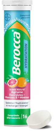 Berocca Hydration Comprimés Effervescents Électrolytes Agrume x16