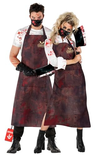 Morph Bloody Butcher Costume for Men - Adult Halloween Butcher Outfit - Scary Mens Costume for Halloween Parties, One Size