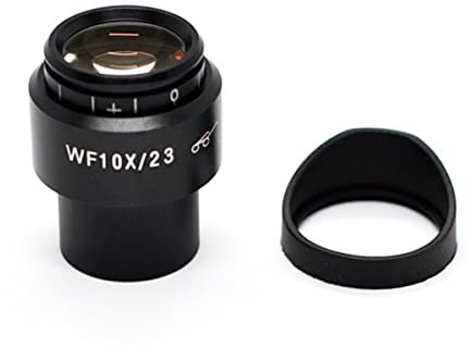 Mikroskop Mikroskopokular Weitwinkelokular WF10X High Eye Point Interface 30 mm Sichtfeld 23 mm mit Augenmaske