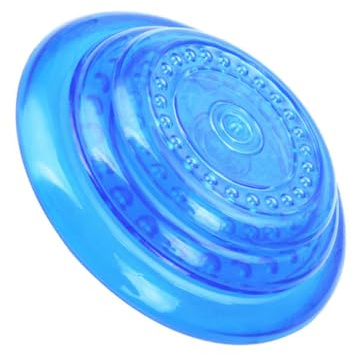 Gatuida Disque Volant Résistant pour Chiens Moyens Bleu Multi-Usage pour Jeu et Morsure pour Entraînement et Divertissement Plein Air