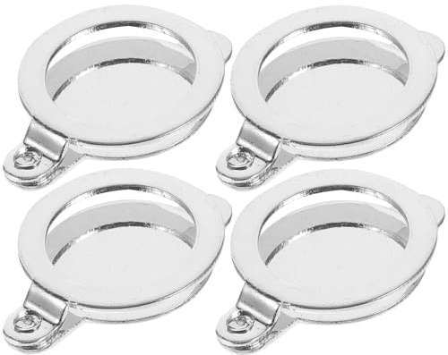 Anneome 4 pièces Cache-œil de Porte Cuivre Protection Intimité pour Vue de Porte Anti-regard et Sécurité pour Appartement Couvercle Facile à Installer et Rotatif