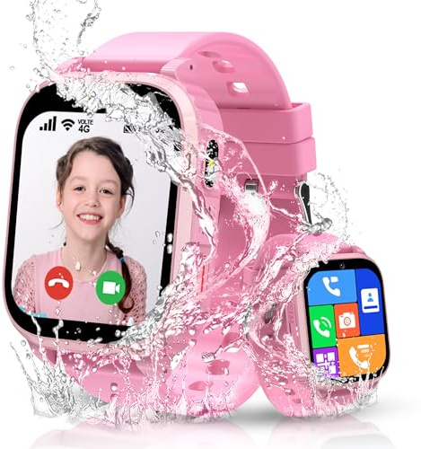 Kesasohe 4G Reloj Inteligente Niño con GPS y Llamadas Videollamada Teléfono