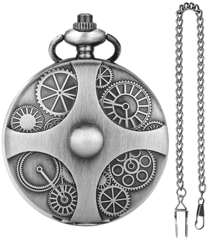 Set di dadi poliedrici in metallo con custodia in stile orologio da taschino, accessori da gioco vintage, creativi e portatili per giochi da tavolo, giochi di ruolo, avventura