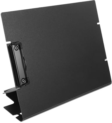 Toyvian Presse-papiers de Bureau A4 Noir en Pp, Dossier Presse-papiers avec Support, Léger, pour Écriture et Réunion, Organisateur de Documents de Bureau