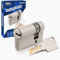 GERCAR Pro - Juego de 1 cilindro medio cilindro 30/10 para puerta de garaje, incluye 5 llaves, cerradura de puerta de garaje de 40 mm, 1 cilindro, longitud: 40 mm, A:30 B: 10, sistema de cierre