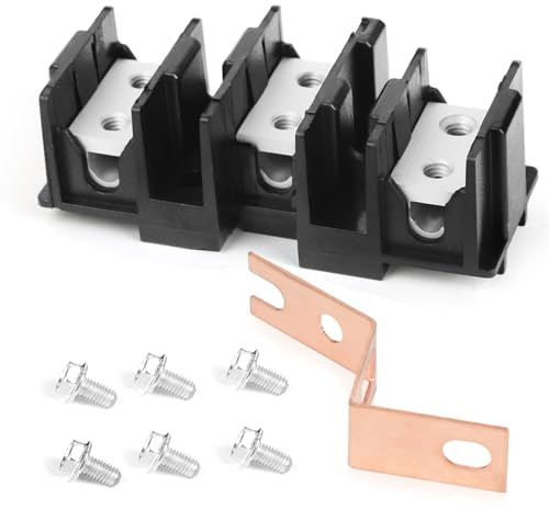 New WB17T10011 Terminal Block Assembly for GE/Samsung Range/Stove/Oven-Compatible with AP3736048, 1085735,WB17T10012 & More - 3-Position Dual Row Power Cord Terminal Block