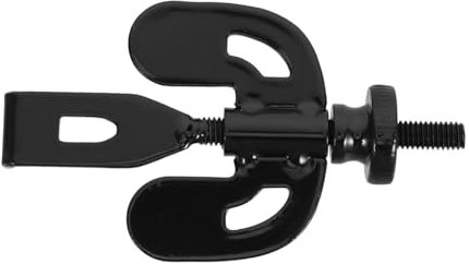 SHINEOFI Cerradura de Puerta Portátil de Hierro Negro para Hotel
