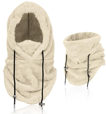 flintronic plysch balaklava mössa, vinter termo skidmask, fleece vindtät ansiktshuva mössa, halsduk balaclava, för män/kvinnor, för cykling, snowboard, skidåkning