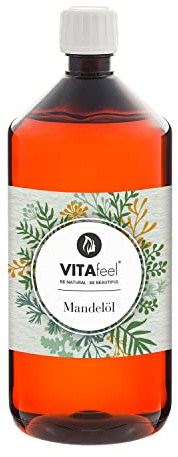 MeaVita Olio di Mandorle Meavita, Dolce, 100% Puro e Spremuto a Freddo, 1 Confezione (1 X 1000 Ml) - 1000 ml