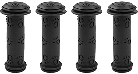 Winlauyet 2 Pair Bicycle Handlebar Grips Scooter Handle Grips Non-Slip Rubber Mushroom Grips for BMX/MTB/Boys and Girls Kids Scooter Bikes (Black)