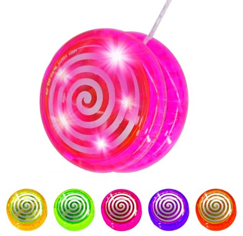 The Magic Toy Shop Light Up Yoyo for Kids – Great for Beginners, Fun Flashing Toy Gift – Christmas Stocking Filler for Children