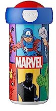 Mepal - Verschlussbecher Campus - Trinkbecher - Auslaufsicherer Wasserflasche für Kinder - Wiederverwendbarer Becher - BPA-frei & Spülmaschinenfest - 300 ml - Avengers