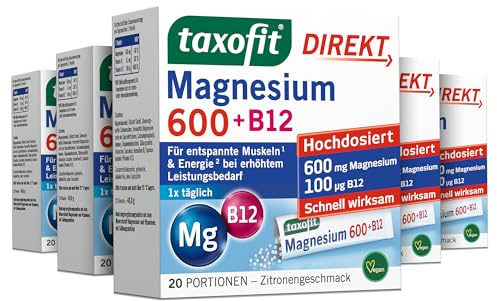 taxofit Magnesium 600+B12 DirektGra 5 x 20 St.