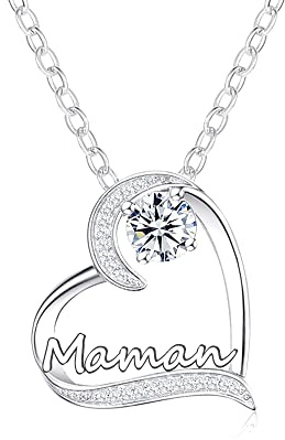 GUOYU Cadeau Fete des Meres, Cadeau Collier Maman Femme, Cadeaux Fête des mères pour Maman,Cadeaux Noël pour Maman,Cadeau d'anniversaire Femme (1)