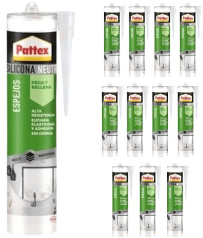 TMP PRO Pattex Neutral SIlikon für Innen und Außen Multi Material Hochwertger Dichtstoff von Henkel - Dunkelbraun (12 x 280ml)
