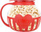 Máquina para hacer palomitas de maíz en microondas, de silicona, plegable, sin BPA, para el hogar, fiestas y cocina, color rojo