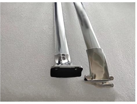 Para M&ITSUBISHI Para Outlander SUV De 5 Puertas 2012-2020 Barras Techo Aleación Aluminio Laterales Rieles Transversales Portaequipajes Rieles Transversales(Plata)