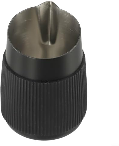 Volakebeing Brocca professionale in acciaio inox da 420 ml, senza maniglia, tazza per caffè a vapore con protezione dal calore in silicone, design per la produzione di caffè