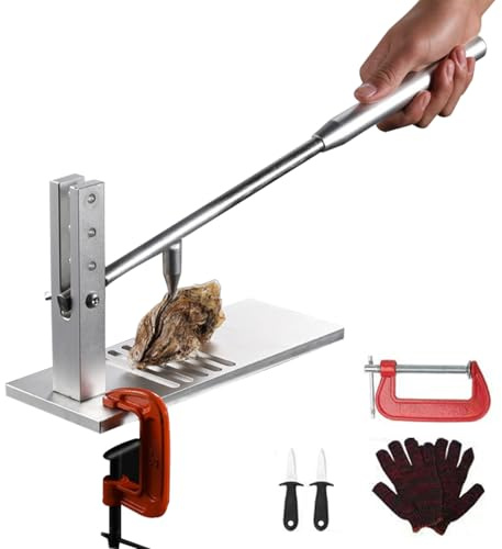 Abridor De Ostras,Juego De Herramientas Para Abrir Ostras De Acero Inoxidable,Profesional,Herramienta Para Mariscos Para Restaurantes y Hogares,Incluye 2 Cuchillos Para Ostras y 1 Par De Guantes