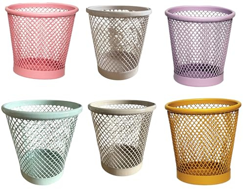 Set di 6 Portabicchieri Colorati Di Metallo Multicolore Supporto per Bicchieri Monouso (Porta Bicchiere di Metallo)