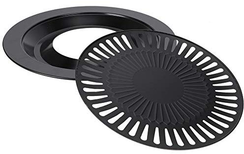 Annadue BBQ Plate, Barbecue Pan, Portable Korean Outdoor Barbecue, BBQ Tray, BBQ Kitchen Utensils for Home Camping, Suitable for Electric Stove, Gas Stove or Propane Stove.