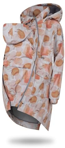 fun2bemum 5in1 PARKA Softshell Mantel,Coat,Umstandsjacke, FRONT/BACK Baby Tragejacke, Multifunktion COUNTRY (L)
