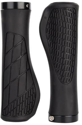 Houson Ergonomic, Non-Slip Rubber Bike Grips - MTB & E-Bike Compatible