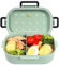 Ninevi 1000ml Bento Box, Auslaufsichere Brotdose Kinder und Erwachsene,Lunchbox mit Fächern，Auslaufsichere Brotzeitbox (Grün)
