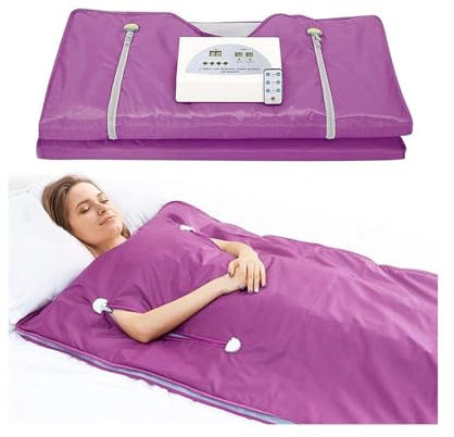 Sauna Box, Manta de sauna for quemar grasa, manta de sauna con calefacción de tela Oxford for desintoxicación corporal for salón de belleza de terapia de spa en casa (estilo cremallera) para la comodi