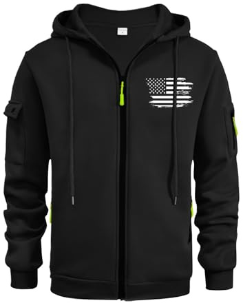 TOFOTL Maglione Invernale Hoodie Calda L Collo Slim Ciclismo Vestiti Uomo Leggera Cerniera Felpa Collo Alto Firmate Maglia con Zip Forti Taglie Pesanti Felpe Termiche Uomo G-Nero XL