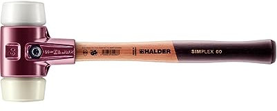 Simplex Schonhammer, Superplastik / Nylon; mit Tempergussgehäuse und hochwertigem Holzstiel | D=60 mm | 3078.060