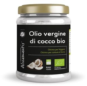 Alicamentis® Olio Vergine Di Cocco Bio Olio Per Friggere E Cotture Al Forno 500ml