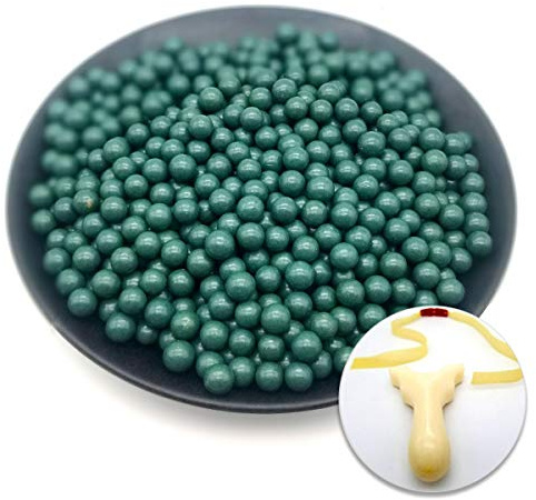 Slingshot Ammo Biodegradable Clay Ball, 1500pcs Aboout 9mm(3/8inch) Green Color,with a Free Slingshot as a Gift